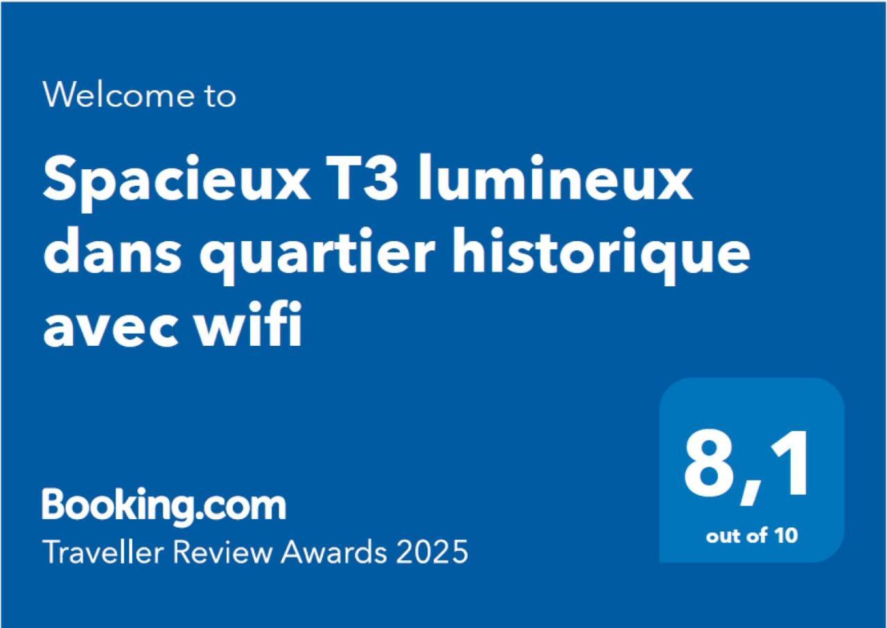 Spacieux T3 Lumineux Dans Quartier Historique Avec Wifi Redon Exterior photo